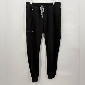Figs Tech Collection Women's Medium Tall Black Zamora Jogger Scrub Pant Medical